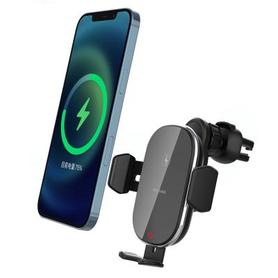 China Suitable for all mobile phones Qi 15W wireless charging car mounted phone wireless smart charger fast fast charging car chargers for sale