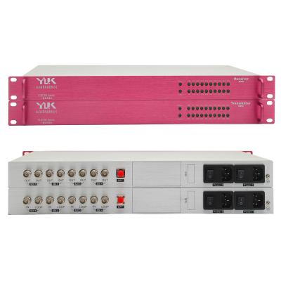 China Video To Audio Long Distance Transmission Over Fiber 4 Channel 3G HD SDI Video Over FC Fiber Optic Extender Converter For Broadcast System (Tx/Rx) Kit 20KM for sale