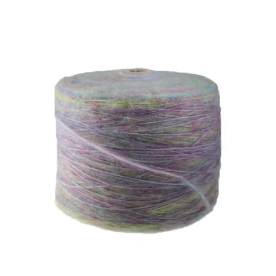 China Anti-Static Novelty Yarn Hand Knitting Alpaca Mohair Yarn Wool Gradient Brushed Yarn for sale