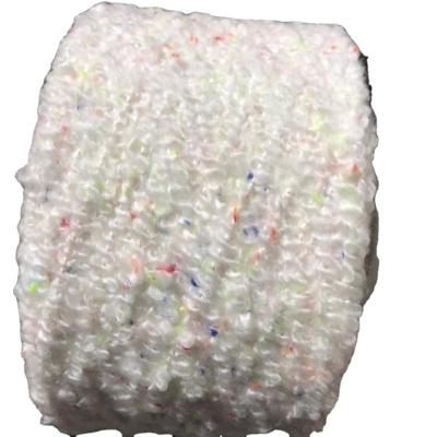 China 1.9NM Polyester Acrylic Wavy Loop Fancy Yarn Can Be Dyed For Knitted Woven for sale