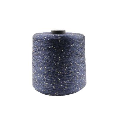 China 15D Fancy Yarn Polyester Silver Pearl Fancy Yarn Silver Sequin Yarn Can Be Processed For Knitting for sale