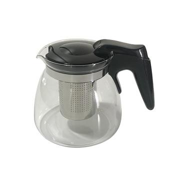 China Viable New Design 900ml Glass Teapot for sale