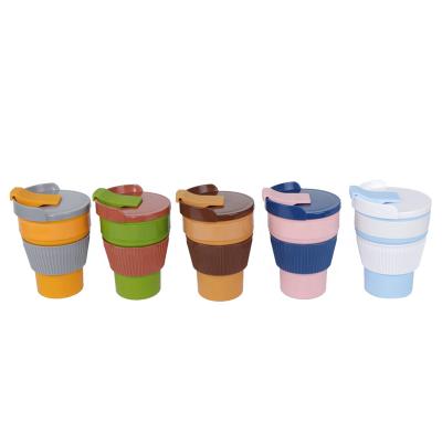 China Custom Folding Reusable Coffee Mug Sport Leak Proof Good Quality New Arrival Outdoor Eco Friendly Item for sale