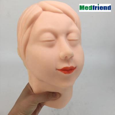 China Patients Care Demonstration Factory Price Silicone Injection Training Model Make Up Face Painting Cosmetology Eyelash Extensions Facial Model for sale