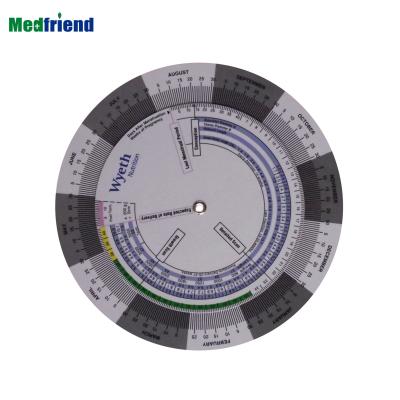 China Factory Price Clinics Hospital Use Plastic EDD Caculator Pregnancy Calculator Wheel for Nurses, Obstetrics, Pregnant Woman for sale