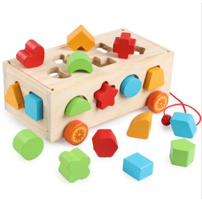 China 2020 New Material Children's Eco-friendly Wooden Material Building Blocks Board Logarithmic Toys for sale