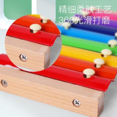 China Eco-friendly Child Early Educational Toys Knock Harp Kid Learning Multifunctional Music Klap Harp for sale