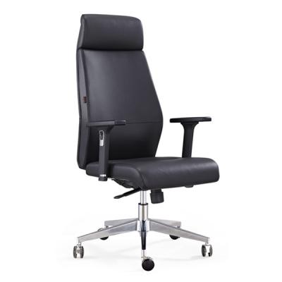 China 605-2A BOKE Furniture Factory Selling Style Traditional Direct Ergonomic Top Grain Genuine Leather Chair Boss Chair for sale