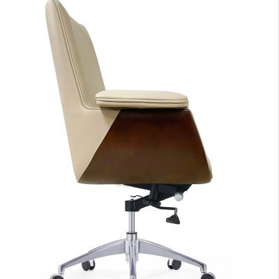 China Hotselling Foshan Style (Height) BH001B Adjustable Low Back Leather Administrative Staff Chair Modern Furniture for sale