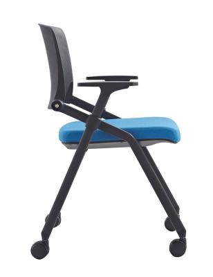 China New foldable folding chair foldable tablet can rotate 180 the seat plate is reversible high quality mesh training chair for sale