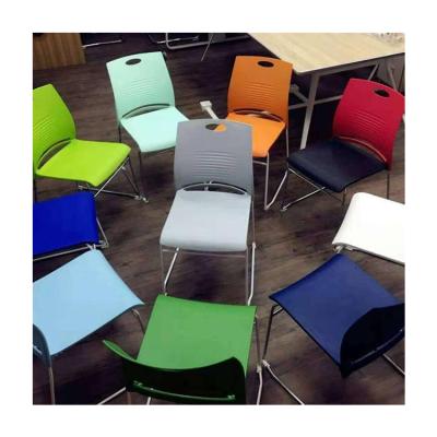 China Factory direct cooling 833-1c cheap price high quality chair training chair pp plastic chair in stock for sale