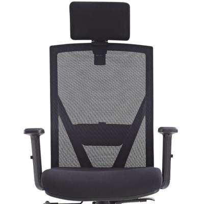 China (Size) Wholesale Adjustable Mesh Back Computer Chair Black Fabric Office Chair Style for sale