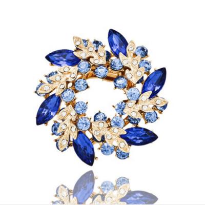 China Lead Free Trendy Trendy Garment Accessories Flower Brooch for sale