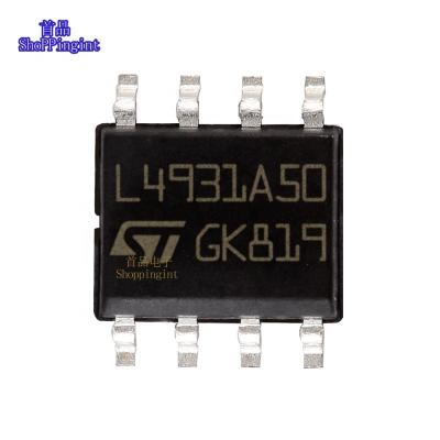 China Contact Customer Service (LDO) Linear Voltage Regulator L4931ABD50-TR Vin=20V Vout=5V 250mA 70dB@(120Hz), 55dB@(10kHz) sop-8 for sale