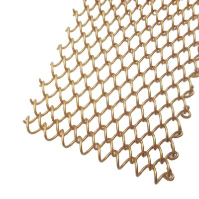 China Plain Weave Beautiful Color Wire Mesh Decorative Metal Mesh Curtain for sale