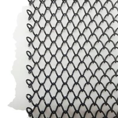 China Easily Assembled Decorative Metal Chain Link Fireplace Wire Mesh Curtain Factory Price for sale