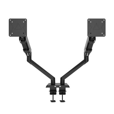 China Expandable E-sports Frame Double Screen Display Bracket Can Be Adjusted Up And Down Can Rotate Ergonomic Stand for sale