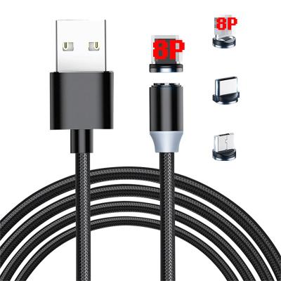 China Wholesale Magnetic Fast Charging Micro Usb Data Cable Type C Cable 3 In 1 Magnetic Charging Cable For iPhone for sale