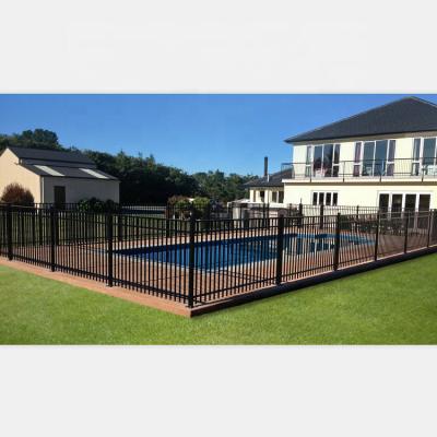 China Easily Assembled Durability Metal Material Guard Bar Galvanized Barrier Safety Swimming Pool Fence Factory Metal Steel Residential Industrial Fence for sale