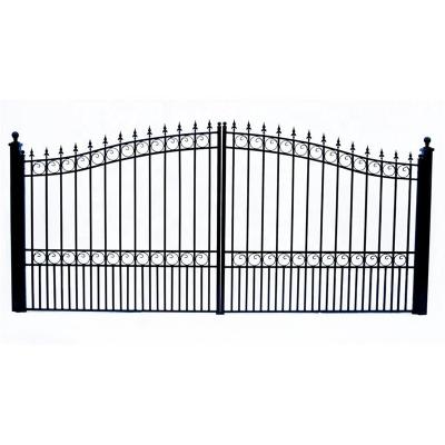 China New Design Iron Man Door Wrought Iron Gate Designs Modern Easily Assembled Wrought Iron Gate Accessories With Factory Cheap Price for sale