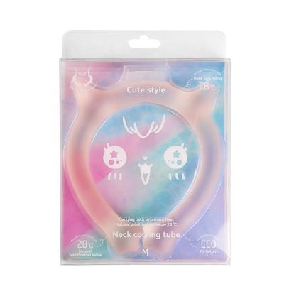 China 2022 Style New Product Sale PCM Ice Cute Hot Neck Ring Neck Cooler Summer Heatstroke Prevention Cooling Neck Tube for sale