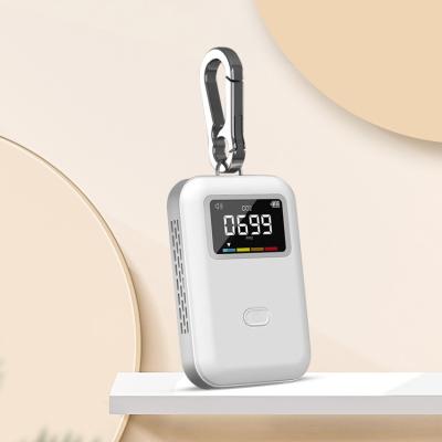 China Calibration 3.7v Air Quality Detection Mini Model Carrying 900mah Auto Vehicle CO2 Gas Detector W53*D18*H80mm for sale