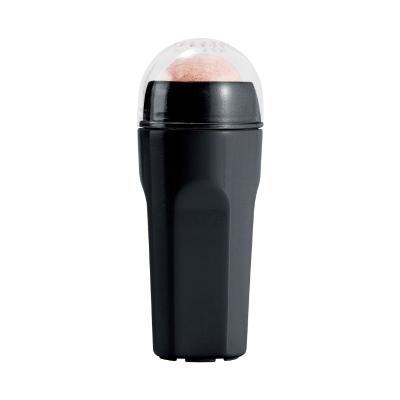 China Mini Size Black Face Makeup Oil-absorbing Volcanic Face Roller For T-zone Oily Washable Washable Oily Control Roller Volcanic Stone Massager for sale