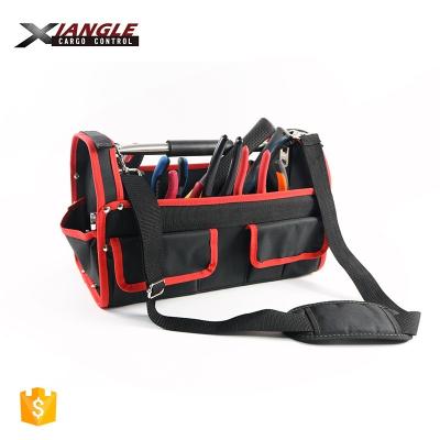 China Durable Polyester Construction Hand Repair Heavy Duty Red Tubular Steel With Handle Power Tool Bag for sale