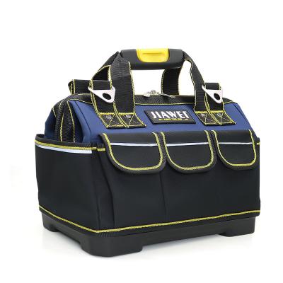 China Durable Electrician Custom Logo Pockets Hand Work Duty Portable Large Capacity 17 Inch Tool Bag For Men for sale