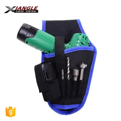 China Durable Canvas Leather Electrician Tool Belt Electric Drill Tool Belt Bag Kit for sale