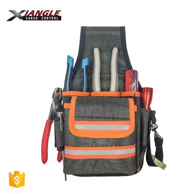 China Small Durable Canvas Carry Pouch Leather Tool Belt Bag for sale