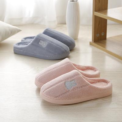 China CUSHIONING Women Winter Indoor Slippers Bedroom Slippers Unisex Soft Slip On Slippers Fluffy Fur Warm Shoes for sale