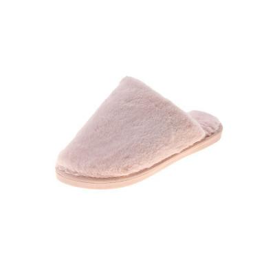 China Fashion Trend Women Vegan Faux Fur Slider Slippers,Fluffy House Slippers Women Winter Slippers for sale