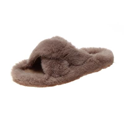 China Winter Plush Bedroom Soft Comfortable Slippers New Fashion Trend High Quality Indoor Shoes for sale