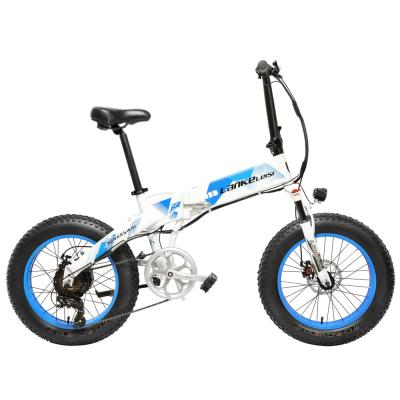 China Standard 20 Inch LANKELEISI Fat Tire Electric Bike 500W Folding E Bike LANKELEISI X2000 Plus Mountain Bicycle for sale