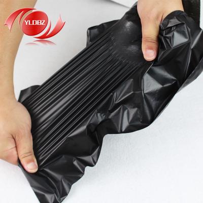 China Self Adhesive Envelope Shipping Postage Plastic Custom Mailer Matte Black Poly Bag for sale