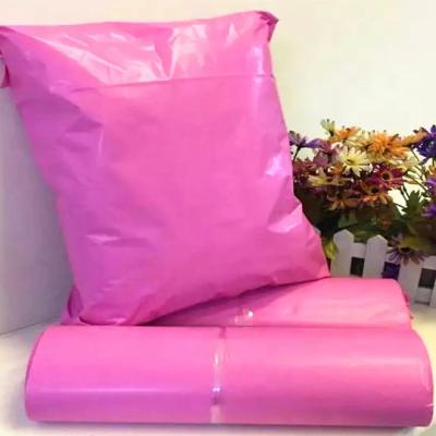 China Hot Selling Factory Express Poly Pink Bag Stock Ad Bag Plastic Packaging Bag For Packing Clothes for sale