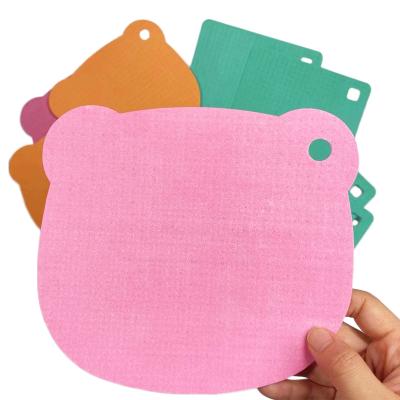 China Best Selling Viable Eco-Friendly Cotton Cellulose Dish Cloth Cellulose Fabrics Sponge Natural Fiber Absorbent Cleaning Cloth for sale