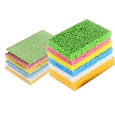 China Reusable Pure Washable Lazy Dish Filter Cloth Reusable Pure Washable Lazy Cellulose Sponge Cellulose Sponge Eco Wood Pulp Cleaning Raw Material for sale