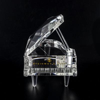 China High quality custom ZT metal music piano grand crystal model for wedding decoration for sale