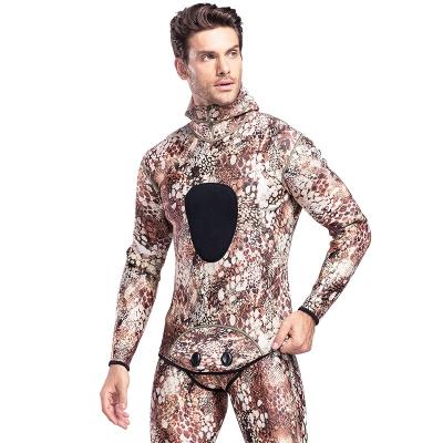 China Manufacturer Neoprene Long Sleeve Surfing Suit Bottom Water Wetsuit Camouflage 5mm Antibacterial for sale