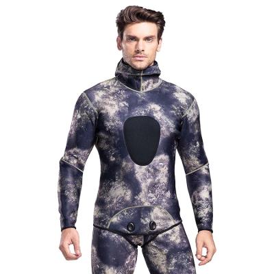 China Hot Sale Antibacterial High Quality Custom Neoprene Hooded Spearfishing Wetsuit 3mm for sale