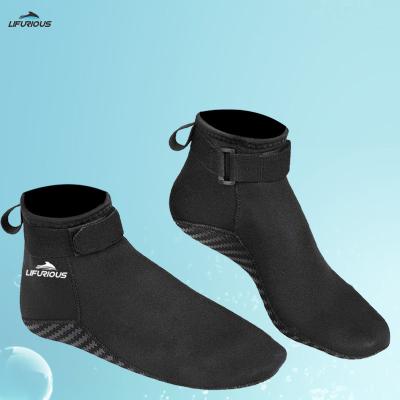 China Diving Water Socks Neoprene Beach Booties Shoes 3mm Bonded Blind Stitched Anti-Slip Wetsuit Rejects Fin Swim Socks for sale