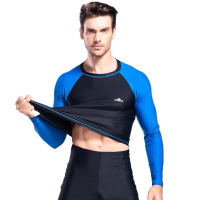 China Custom Mens Rashguard Long Sleeve UV Protection Long Sleeve Surfing Swimsuit Rash Guard for sale