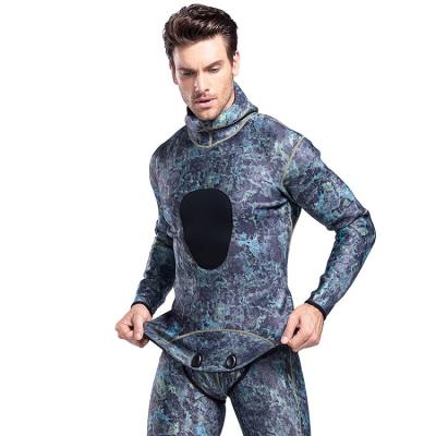 China Spearfishing Antibacterial Neoprene New Technology Long Sleeve Spearfishing Wetsuit 3mm for sale