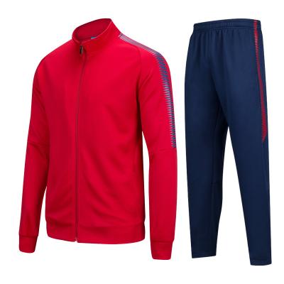 China Custom Men's Tracksuits Autumn Winter Children Adult Soccer Long Sleeve Sweat-Wicking Tracksuit Training Sportswear Wholesale 2 Pieces for sale