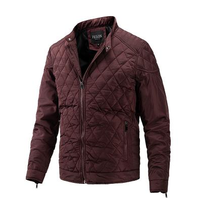 China Sweat-Wicking Plus Size Cotton Outdoor Jackets Mens Winter Stand Collar Lightweight Casual Fashion Padded Jacket Wholesale for sale