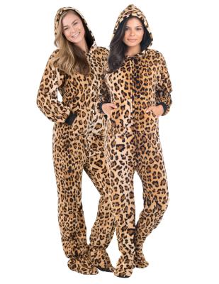 China Poly Microfiber RTS QUICK DRY Fleece Onesie Jumpsuit Adult Animal Pajamas For Winter for sale