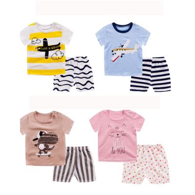 China Casual Newborn Baby Boy Clothes Summer Babies T-shirt For Girl Dress Cartoon Animals 2021 Clothes For Kids for sale