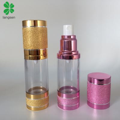 China Sterilized Plastic Airless Spray Bottles Mist 30ml Mist 30ml Airless Spray Bottles With Frosted Metal Lid For Cosmetics for sale